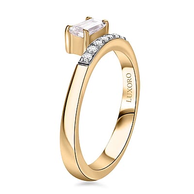 Moissanite 0.50 ctw Ring in 10K Yellow Gold (Size 7.0)
