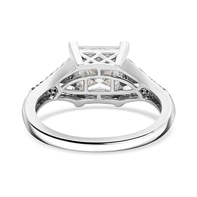 Moissanite 3.00 ctw Ring in 10K White Gold (Size 7.0)