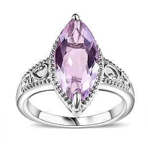 Karis Rose De France Amethyst 2.85 ctw Ring in Planinum Bond (Size 8.0) 