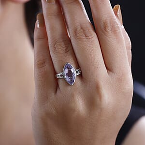 Karis Rose De France Amethyst 2.85 ctw Ring in Planinum Bond (Size 9.0) 