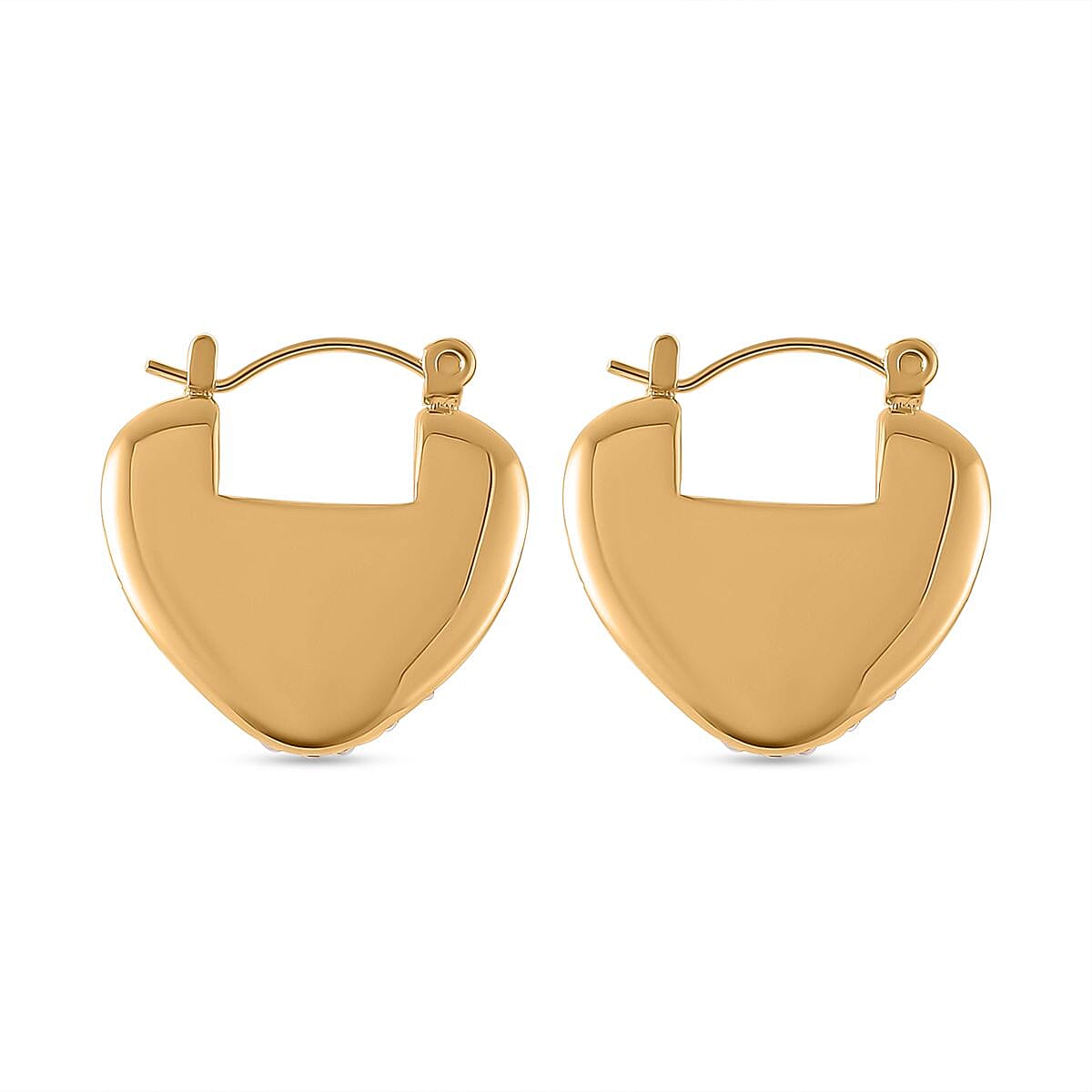 Austrian Crystal Earrings in in 14K YG Plated Stainless Steel