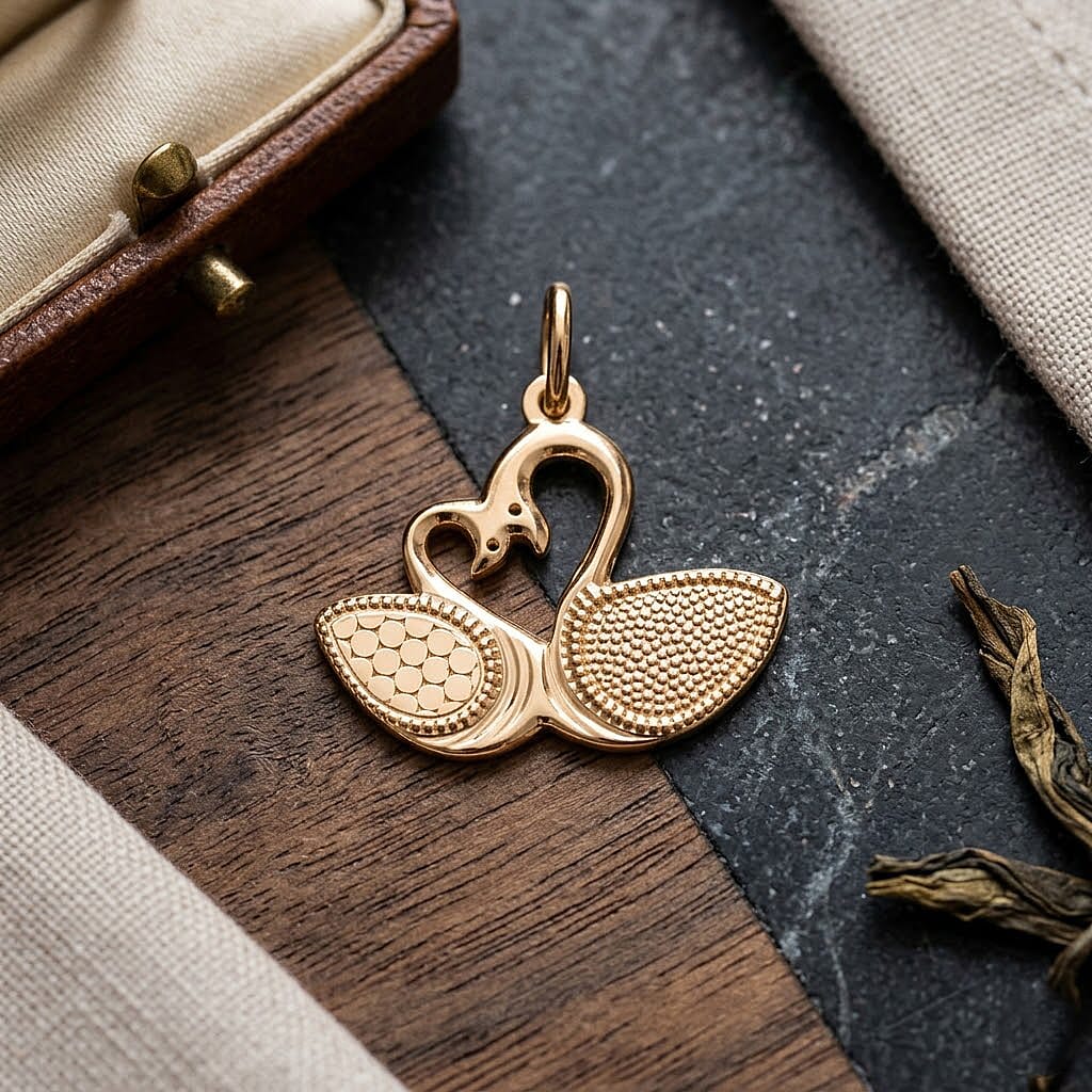 Pendant without Chain in 14K YG Over Sterling Silver 1.10 Grams 