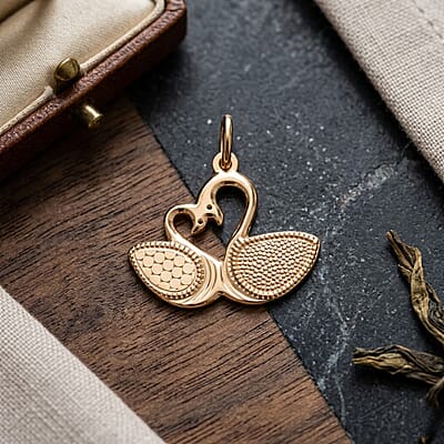 Pendant without Chain in 14K YG Over Sterling Silver 1.10 Grams 