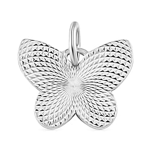 14K RG Ove Sterling Silver Rainbow Butterfly Pendant