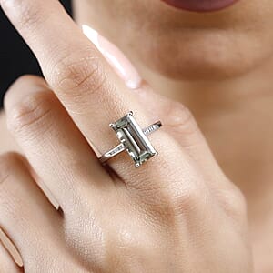 Rhapsody 950 Platinum AAAA Turkizite and E-F VS Diamond Ring (Size 11.0) 4.75 Grams 5.15 ctw