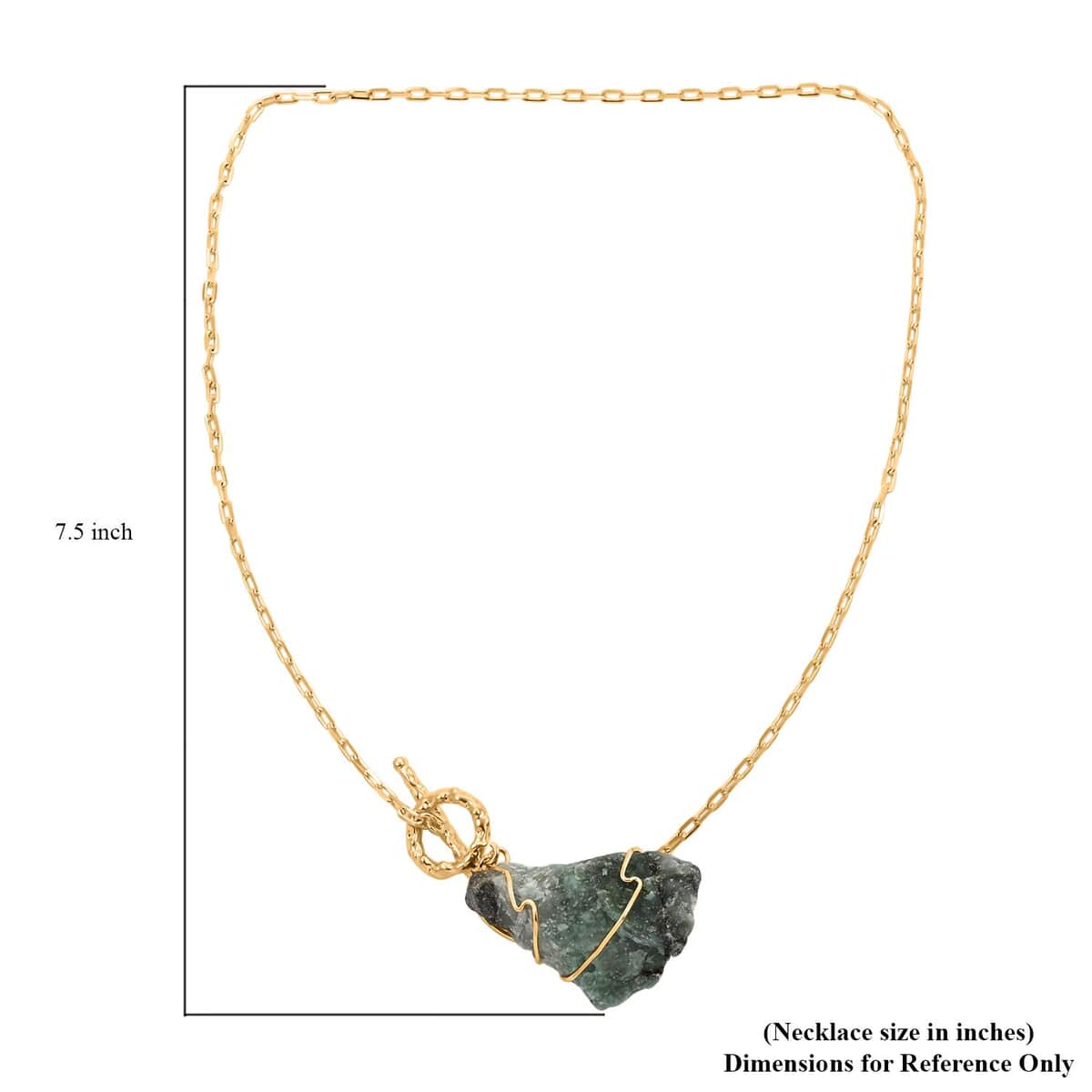 Green Turquoise Necklace 18 Inches in Goldtone 113.00 ctw image number 4