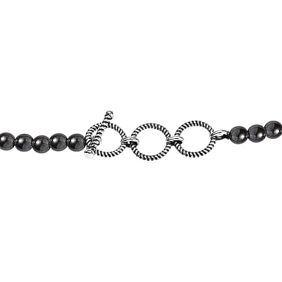 Artisan Crafted White Buffalo Squash BlossomNecklace 18 Inches in Black Oxidized Sterling Silver 36.15 ctw