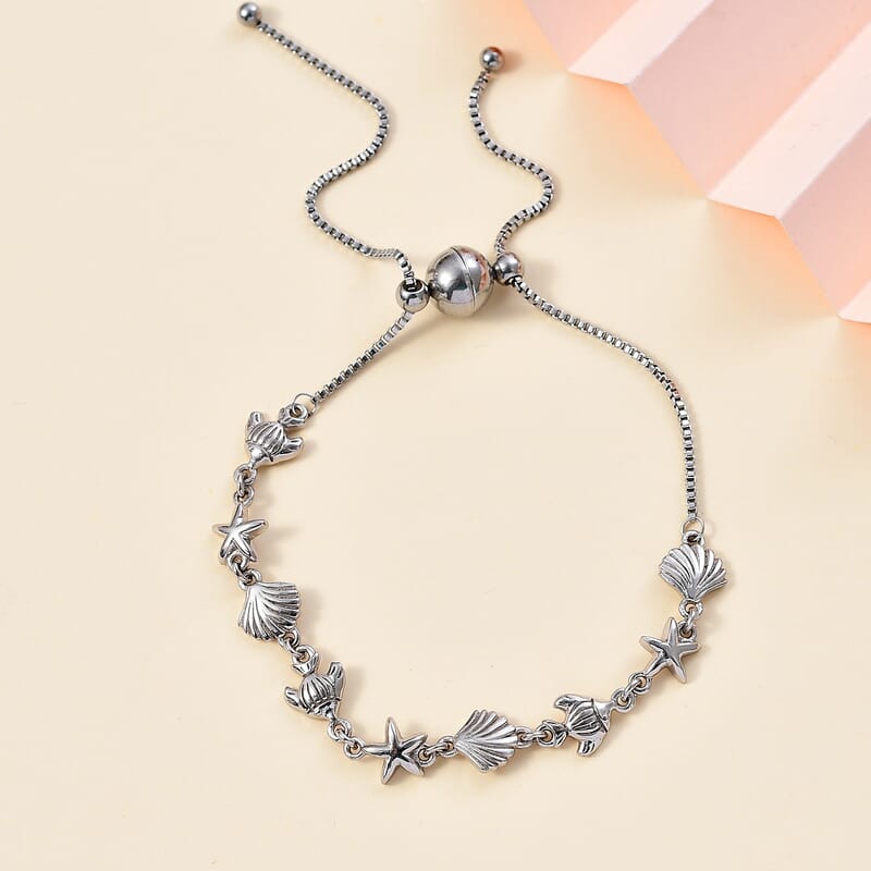 Karis Bracelet in Platinum Bond with Stainless Steel (7.25 In)