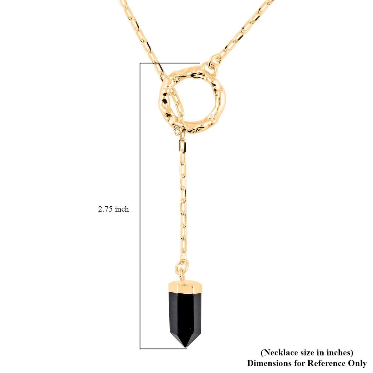 Colors of Brazil Black Agate Necklace 18 Inches in Goldtone 6.70 ctw image number 4