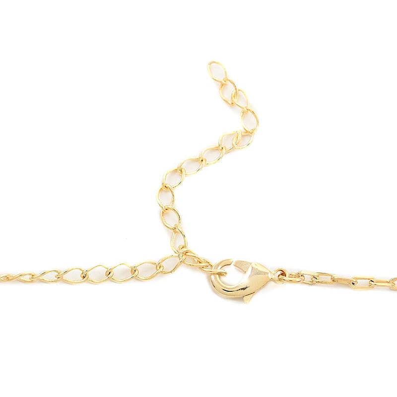 Colors of Brazil Crystal Necklace 18-20 Inches in Goldtone