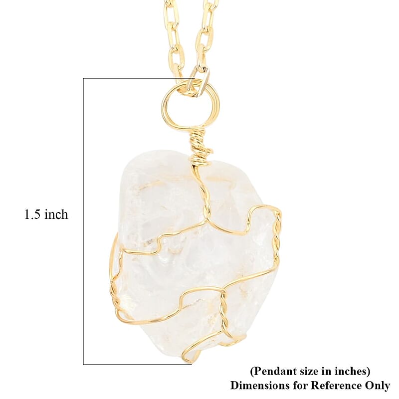 Colors of Brazil Crystal Necklace 18-20 Inches in Goldtone