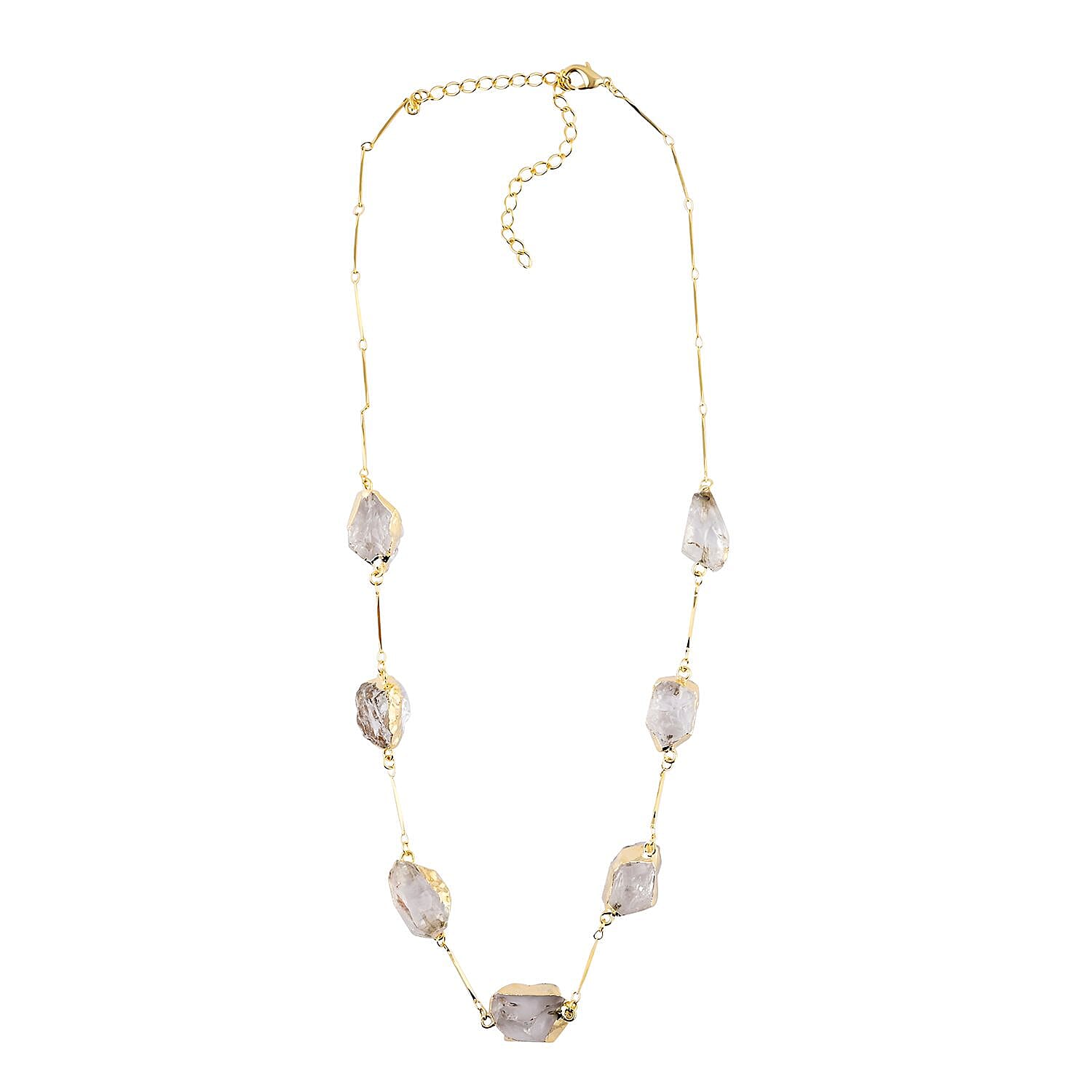 Colors of Brazil Crystal Necklace 22-24 Inches n Goldtone