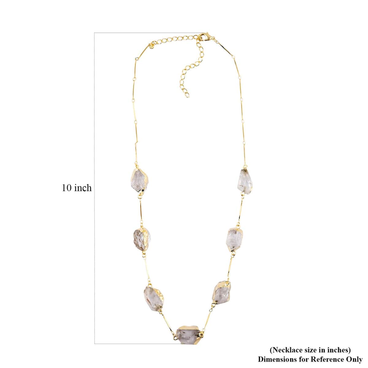 Crystal Necklace (22 Inches) in Goldtone image number 4