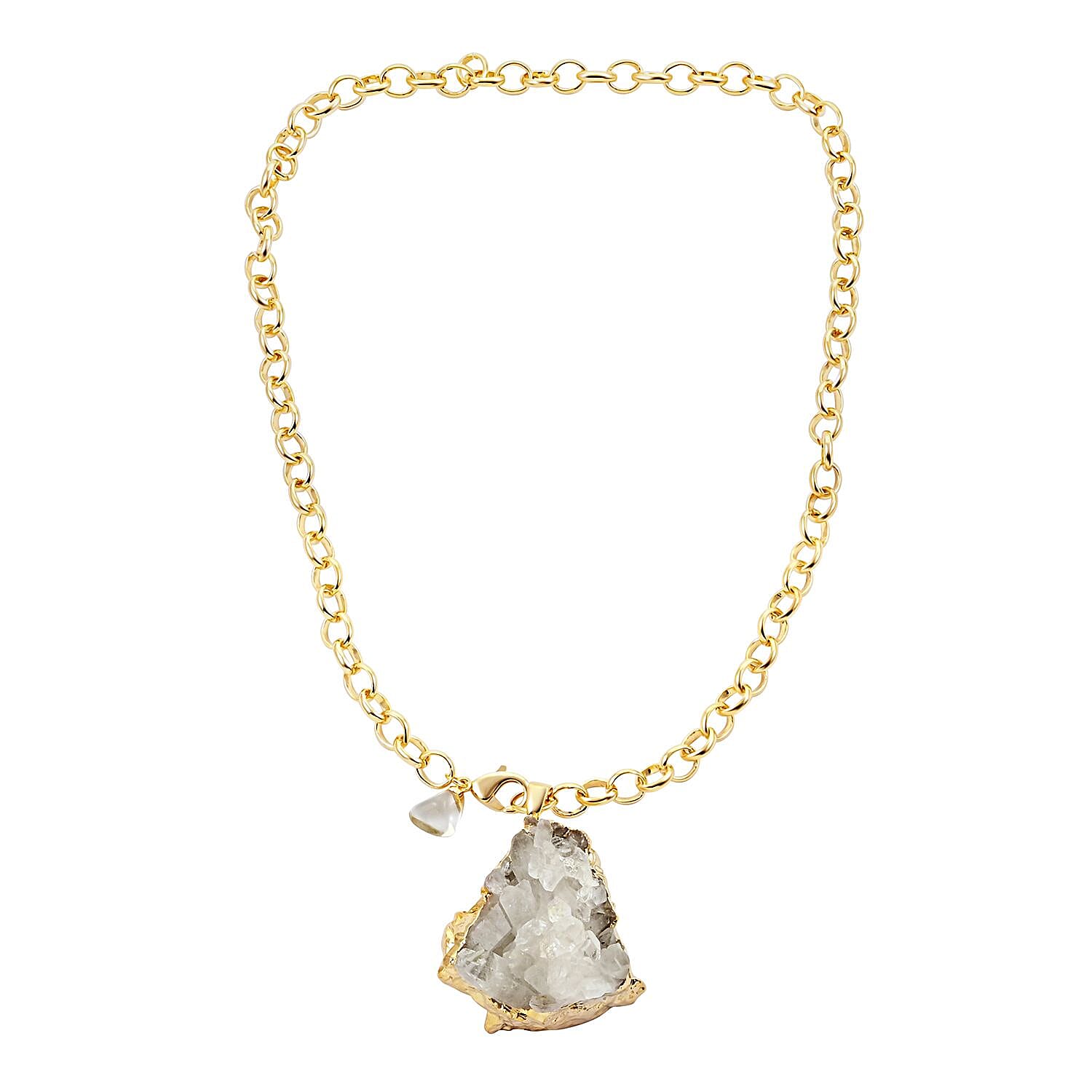 Colors of Brazil Crystal Necklace 24 Inches in Goldtone
