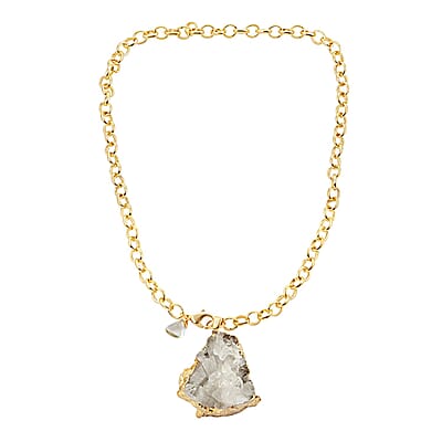 Colors of Brazil Crystal Necklace 24 Inches in Goldtone