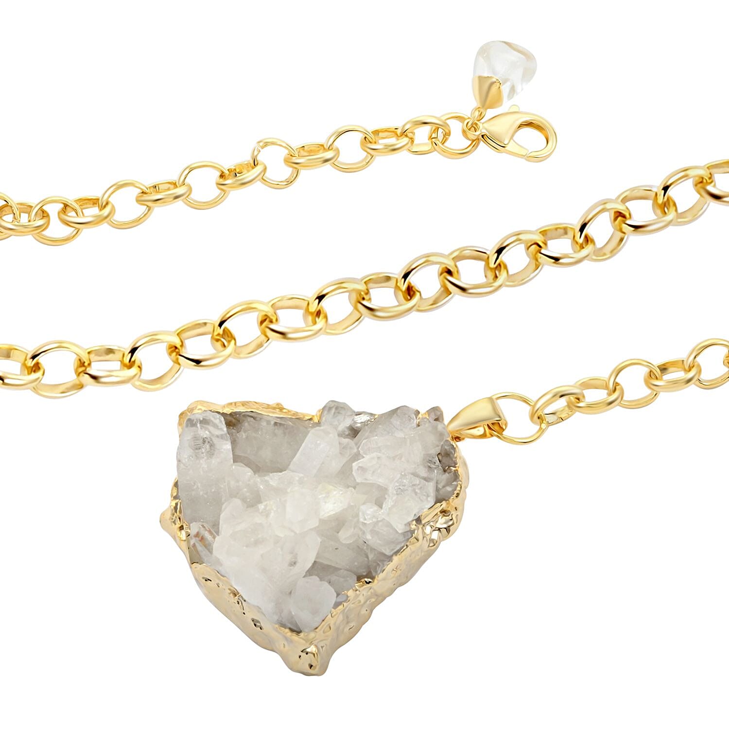 Colors of Brazil Crystal Necklace 24 Inches in Goldtone