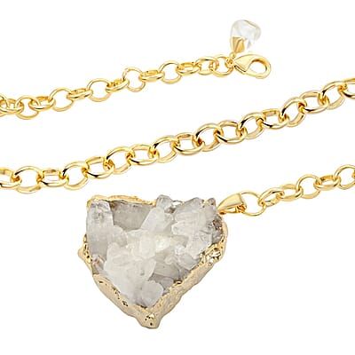 Colors of Brazil Crystal Necklace 24 Inches in Goldtone