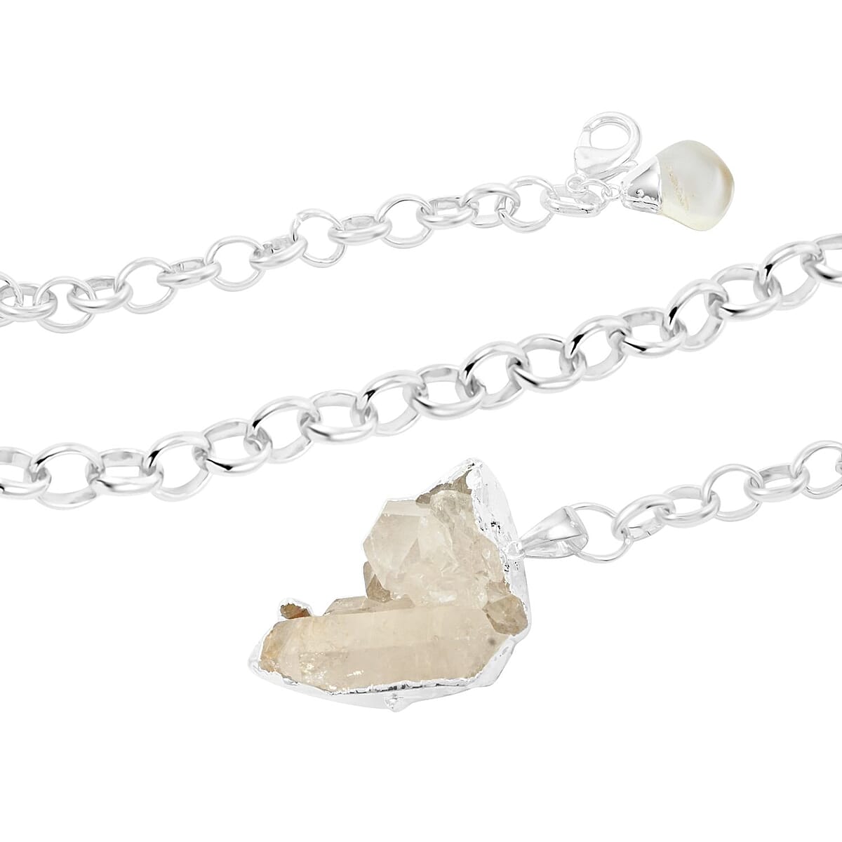 Colors of Brazil Crystal Necklace 24 Inches in Silvertone image number 3