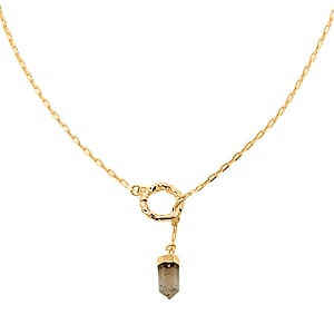 Colors of Brazil Crystal Necklace 24 Inches in Goldtone