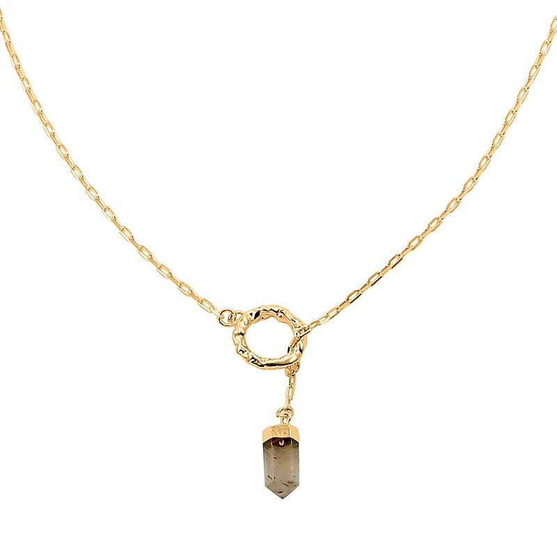 Colors of Brazil Crystal Necklace 24 Inches in Goldtone