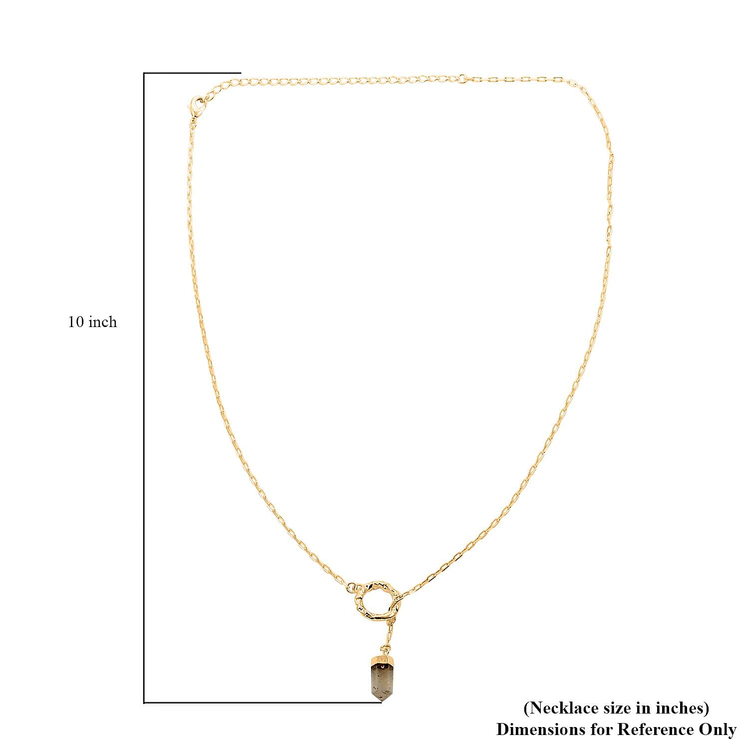 Colors of Brazil Crystal Necklace 24 Inches in Goldtone