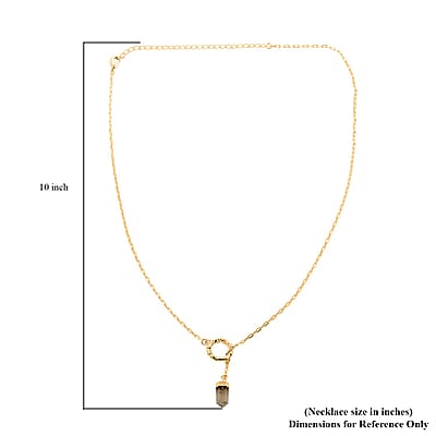 Colors of Brazil Crystal Necklace 24 Inches in Goldtone