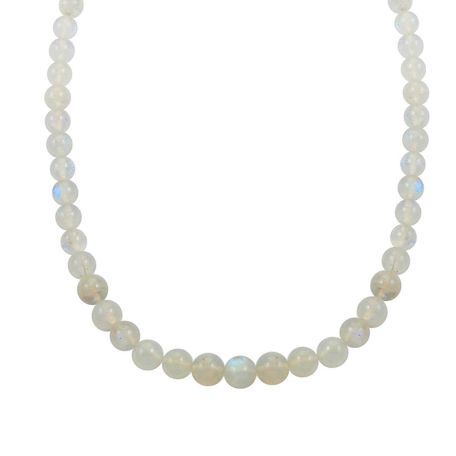 D'Joy Moon Glow Moonstone Beaded Necklace 18-20 Inches in Vermeil Yellow Gold Over Sterling Silver 216.00 ctw