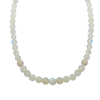 D'Joy Moon Glow Moonstone Beaded Necklace 18-20 Inches in Vermeil Yellow Gold Over Sterling Silver 216.00 ctw