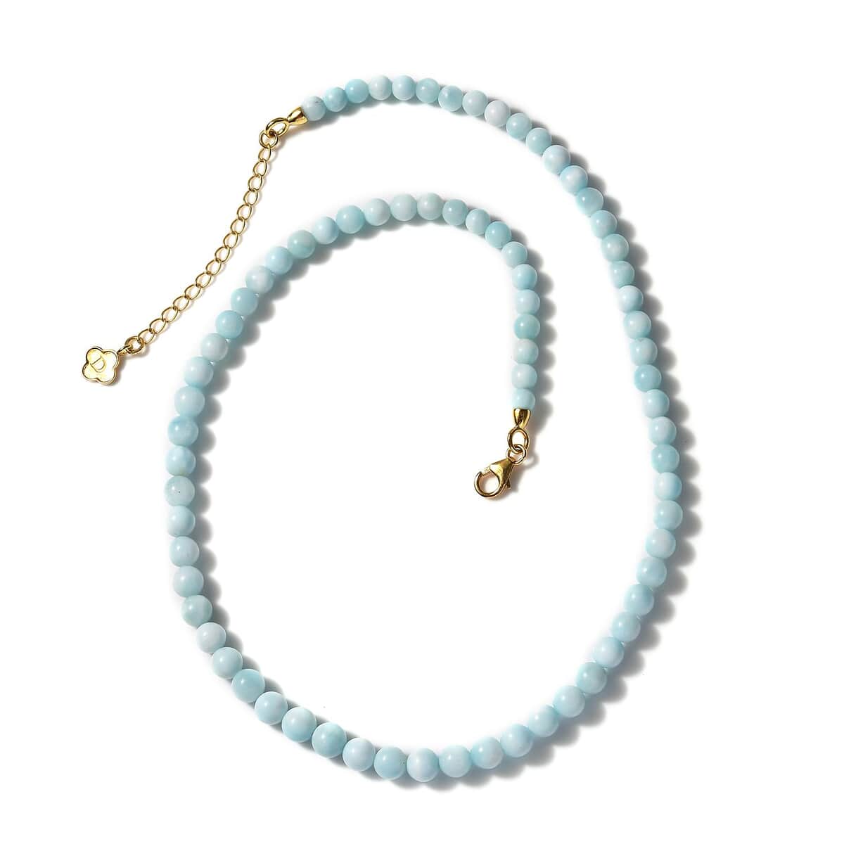 D'Joy Hemimorphite Beaded Necklace 18-20 Inches in Vermeil Yellow Gold Over Sterling Silver 110.00 ctw image number 0