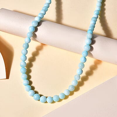 D'Joy Hemimorphite Beaded Necklace 18-20 Inches in Vermeil Yellow Gold Over Sterling Silver 110.00 ctw