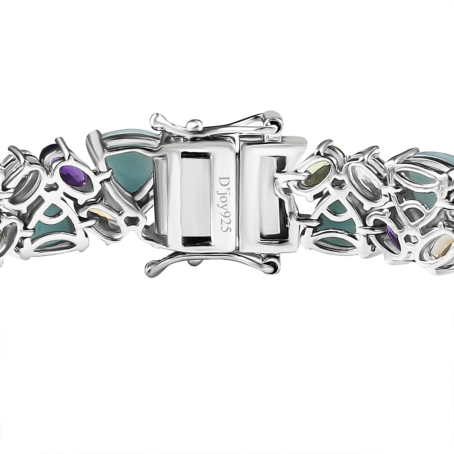 Larimar & Multi Gemstone / 7.25 Inches - Product card gallery slide 4 (10145432699163)