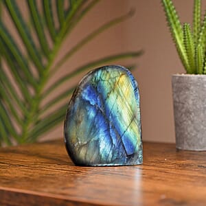 Handcrafted Natural Iridescent Madagascar Labradorite Gemstone, 1.59 Lbs