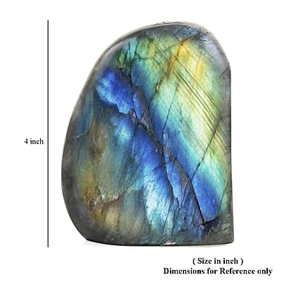 Handcrafted Natural Iridescent Madagascar Labradorite Gemstone, 1.59 Lbs