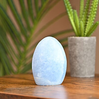 Blue Calcite Free Form Approx 907ctw