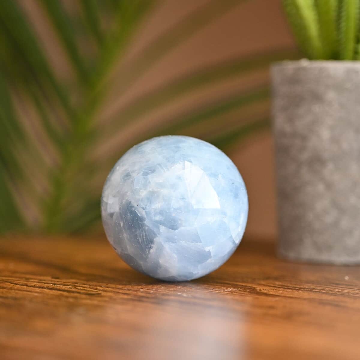 Blue Calcite Sphere Approx 453ctw image number 1