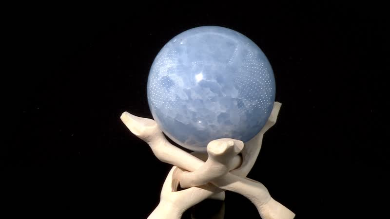 Blue Calcite Sphere Approx 453ctw