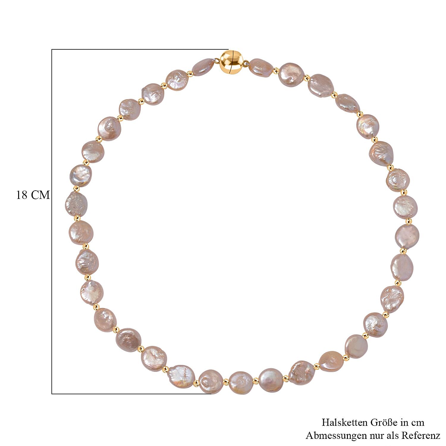 Coin Pearl 170.00 ctw Necklace 20 Inches