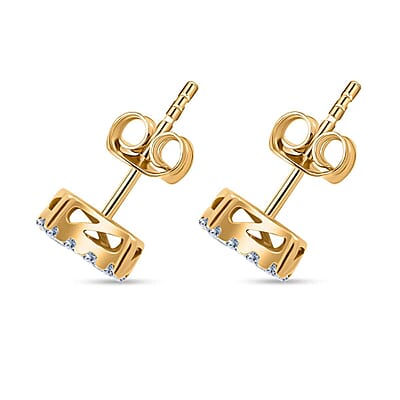 10K Yellow Gold Luxuriant Lab Grown Diamond Earrings 0.75 ctw