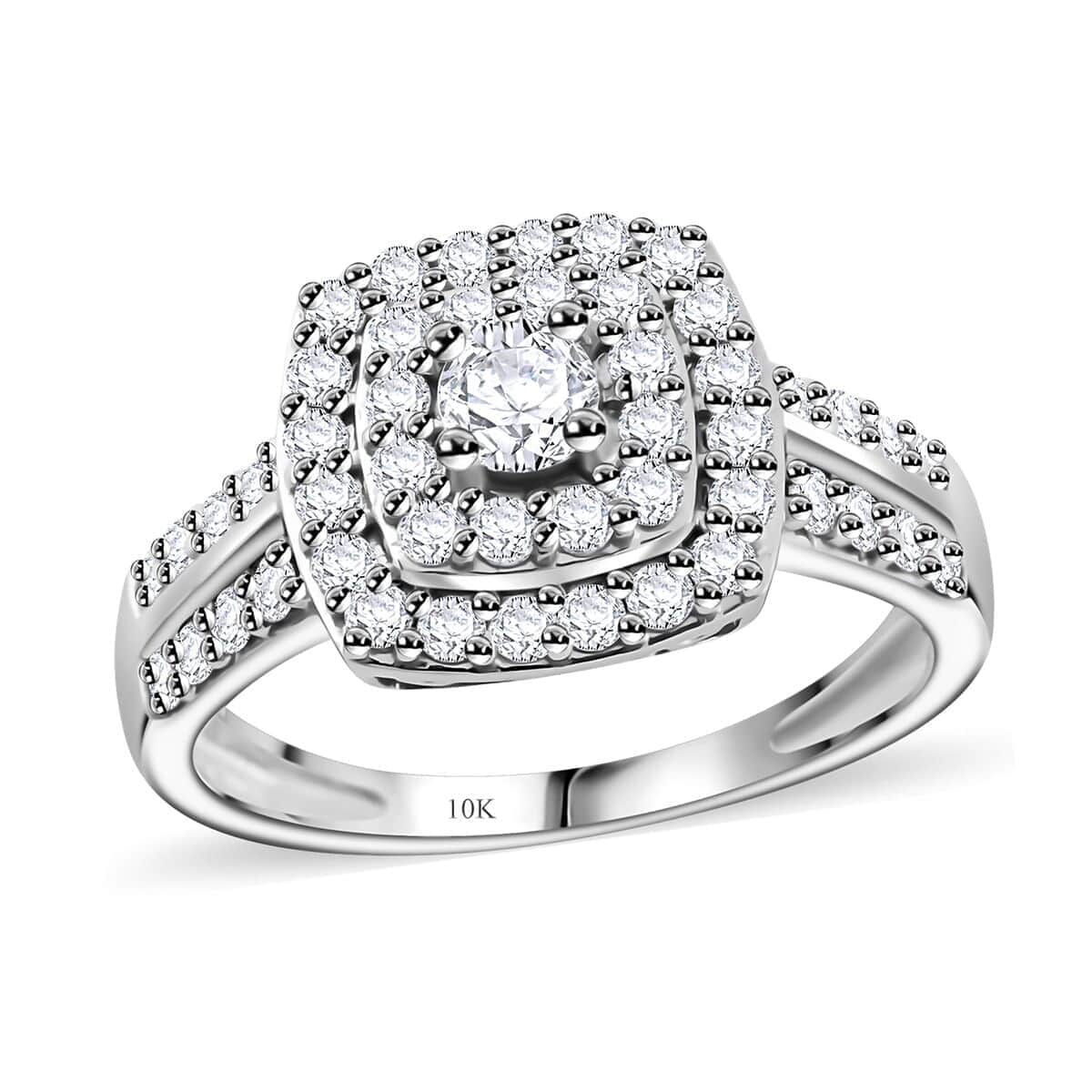 Luxuriant Lab Grown Diamond 0.75 ctw Ring in 10K White Gold (Size 6.0) image number 0