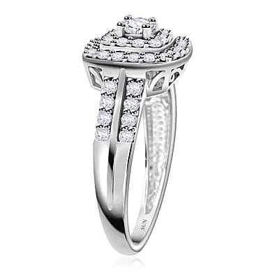 Luxuriant Lab Grown Diamond 0.75 ctw Ring in 10K White Gold (Size 6.0)