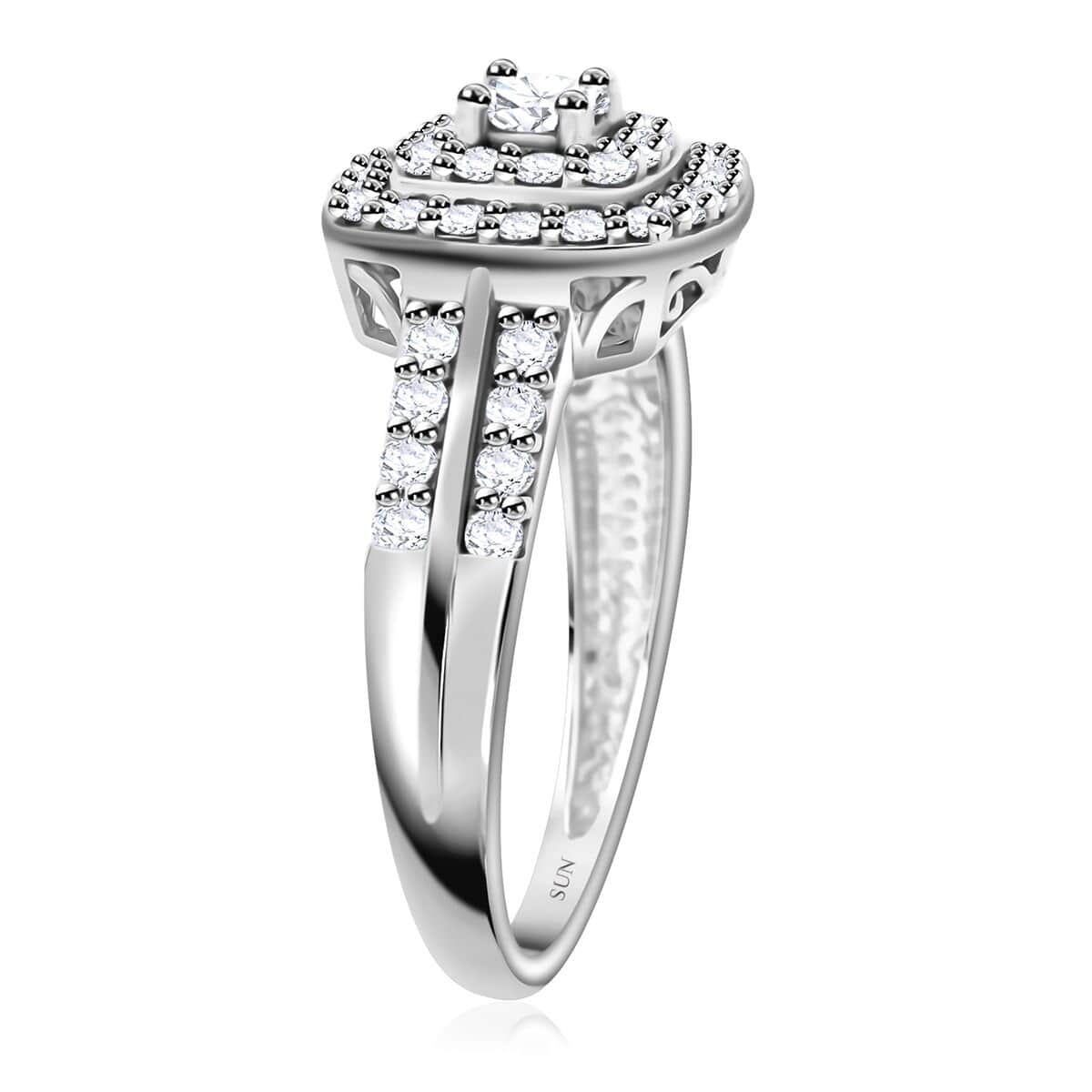 JCK Deals 10K White Gold Luxuriant Lab Grown Diamond Ring (Size 7.0) 0.75 ctw image number 3