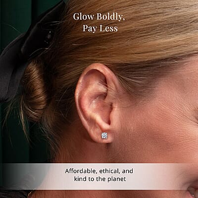 Luxuriant Lab Grown Diamond G VS 1.00 ctw Stud Earrings in 14K White Gold 