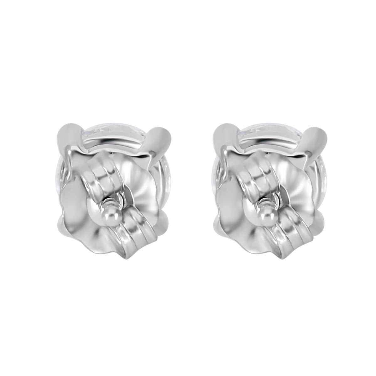 Luxuriant Lab Grown Diamond 1.00 ctw Stud Earrings in 14K White Gold  image number 4