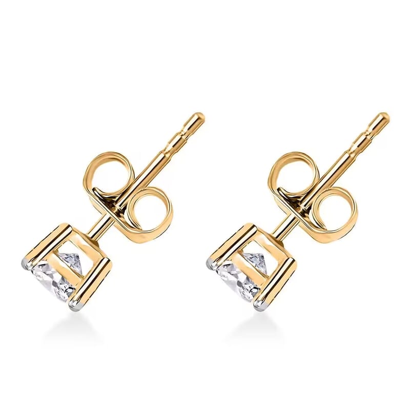 Luxuriant Lab Grown Diamond G VS 1.00 ctw Stud Earrings in 14K Yellow Gold