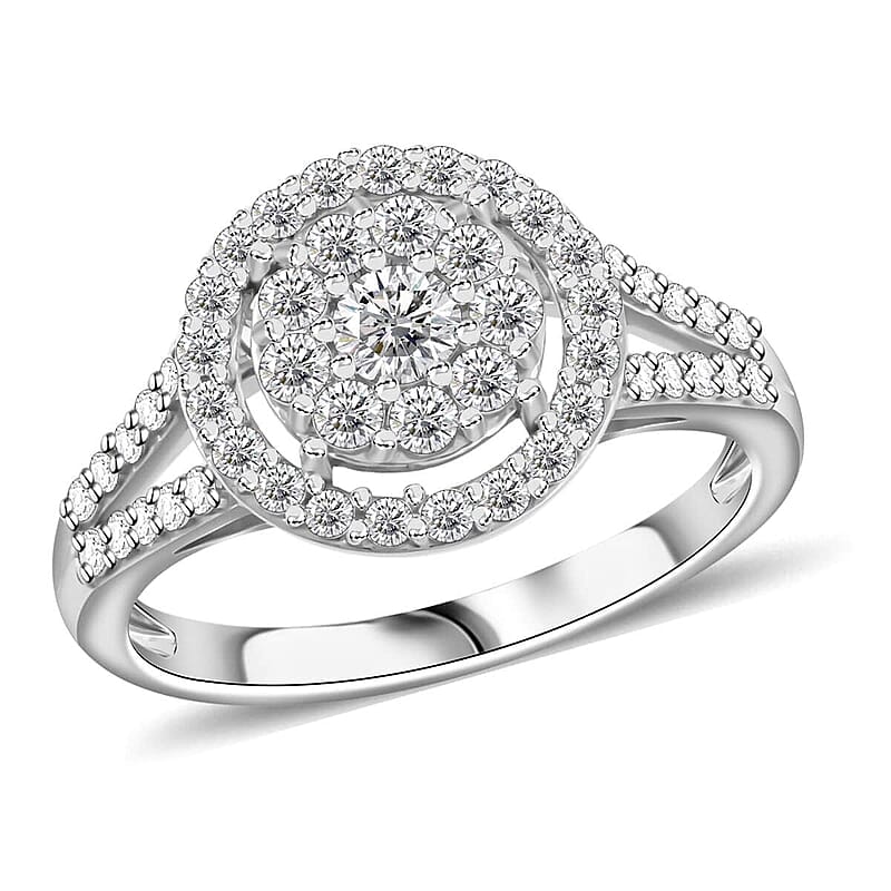 Diamond 0.75 ctw Ring in 10K White Gold (Size 10.0)