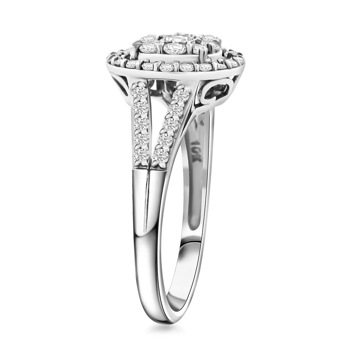 10K White Gold Diamond Ring (Size 10.0) 0.75 ctw image number 3