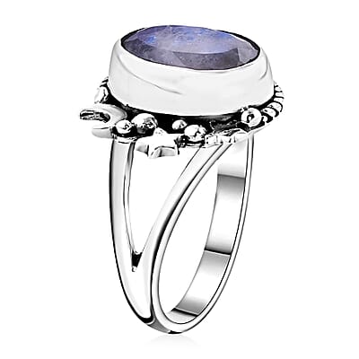 Bali Legacy Moon Glow Moonstone Celestial Ring in Sterling Silver (Size 10.0) 6.00 ctw
