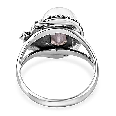 Bali Legacy Moon Glow Moonstone Celestial Ring in Sterling Silver (Size 10.0) 6.00 ctw