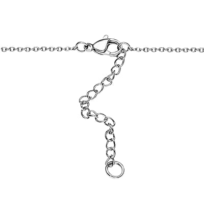 Karis Malagasy Labradorite Pear Shape Necklace 18 Inches in Platinum Bond & Stainless Steel 6.15 ctw