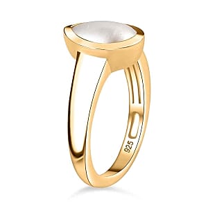 Freshwater Pearl 2.70 ctw Solitaire Ring in 18K Vermeil Yellow Gold Over Sterling Silver (Size 9.0)